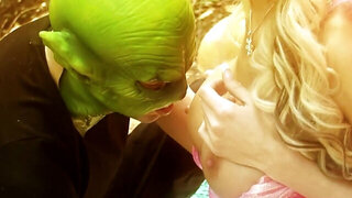 Fairy with a tight pussy fucks some goblin creature