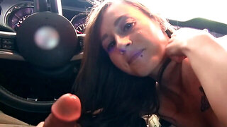 For money young cutie copulates with stranger in his car