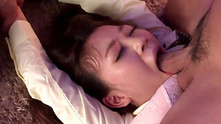 Cute Asian student gets her tight holes stuffed and banged