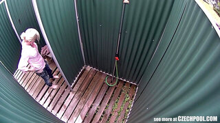 Blonde MILF Women Has No Idea About Spy Camera