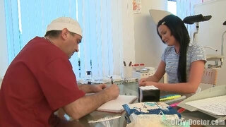 Teenage nailed on her gyno exam