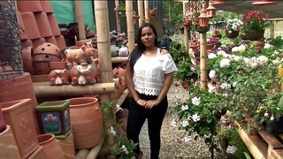 Chubby Latina girl gives a blowjob in POV style video