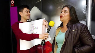 Brunette with a pretty face wants the biggest dildo toy