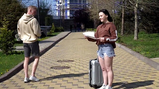 You can stay at my place tonight if you suck my cock!