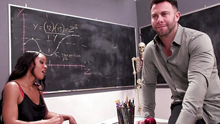 Threesome with teachers and students going bonkers