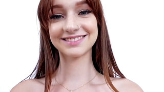 Tight redhead is happy to become a first-time whore