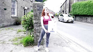 Lily working out with a young yoga lover before sex