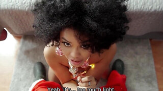 Santa slays amazing pussy in a hardcore cuckold vid