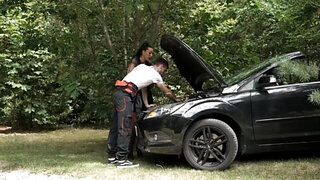 Assertive brunette is going to cuck her hubby... again