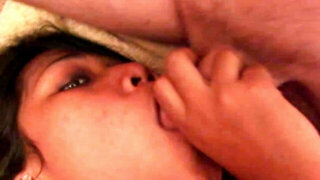 Naughty Asian babe Navy takes two pricks in mouth and wet tunnel