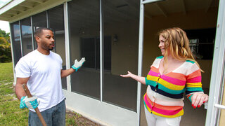 Babe with a massive pair of natural boobs takes on a BBC