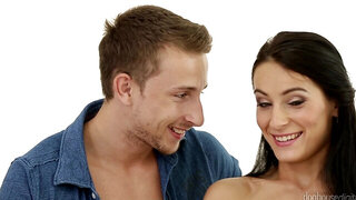 Brilliant dollybird knows that her cavalier's cock is better