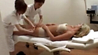 3 White Bellowing in Japanese Rubdown Salon (part #1)