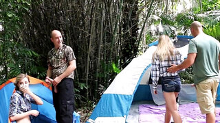 Girlfriends trusted each other's stepfather and had group sex