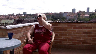 Grandpa with a hard dick gets to enjoy wet teen pussy