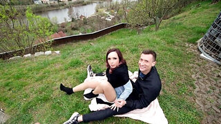 Cuckold bf watches Jessie Clark's cunt getting pounded