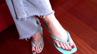 Christina Sage wants to get you hard by using her feet