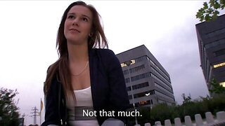 POV outdoor fuck with a public whore who CRAVES sex