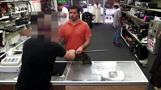 Hot muscular surfer guy takes group sex for some cash