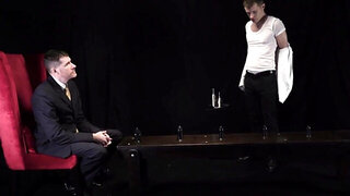 The apprentice gets his limits tested by the dominant man