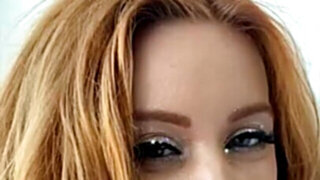 Redheaded babe with great curves banged in POV