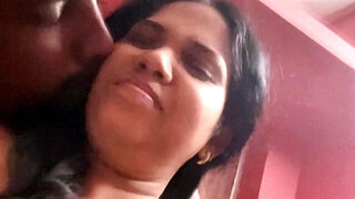 Busty girl with a great figure is fucked by an Indian