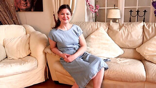 Aurora showing her natural boobs in a solo video