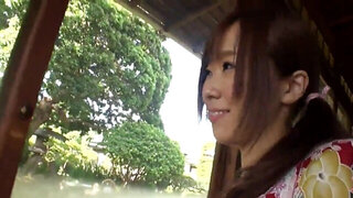 Pretty Japanese girl wants to ride his boner hard