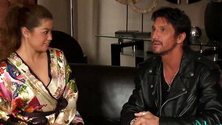 Sweet Japanese pussy can barely fir his huge dick inside