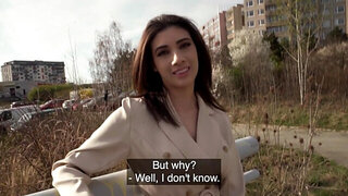 Dark haired girl with a round ass needs hard cock