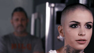 Two goth babes will gladly take care of the older gentleman