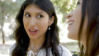 Amber Summer seduces her thick Latina stepsister