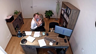 Leggy blonde takes cock while asking for a loan