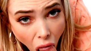 Stepbrother is going to fill her slit with fresh semen
