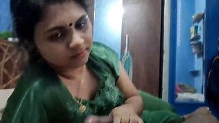 Indian BBW housewife seduces driver with sloppy blowjob POV