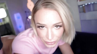 Fired stepsister blows cock on camera as a new source of income