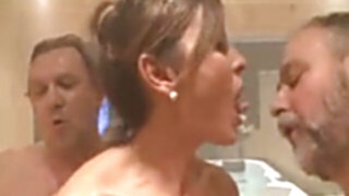 2 endures a bloke boning in the sauna 2 milfs by neurosiss