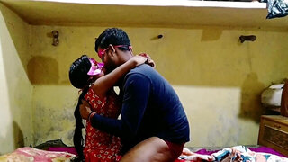 Passionate Indian girl is romantically fucked in doggy