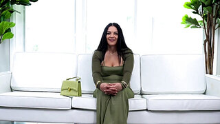 Adorable brunette turns out to be a real sex demon