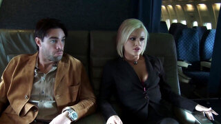 Puma Swede and her friends are fucked in an airplane