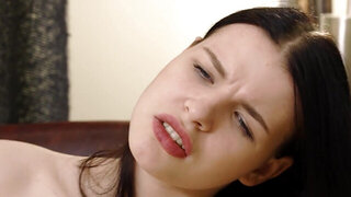 Brunette with small tits wants to show you how to cum