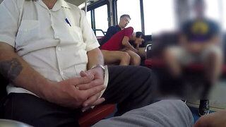 Gorgeous girl on the bus has insane public sex