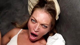 Blonde screaming because she's a cheap fucking whore