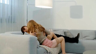 Blonde is happy to get kind of sneaky during fucking