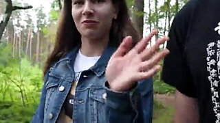 Going deep in the woods with his girlfriend and  banging her