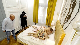 Blonde babe getting fucked deeper than ever before