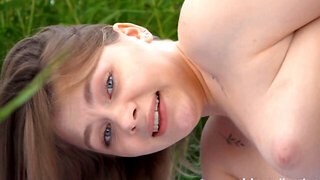 Lesya Milk is going to finger her herself to the limit