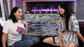 A MILF and a brunette feel better after oral sex