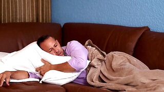 DILF with a huge dick banging Mackenzie Mace and Stella Elle