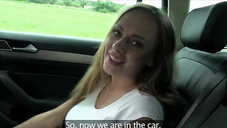 Slutty blonde takes dick and gets to enjoy hard thrusts